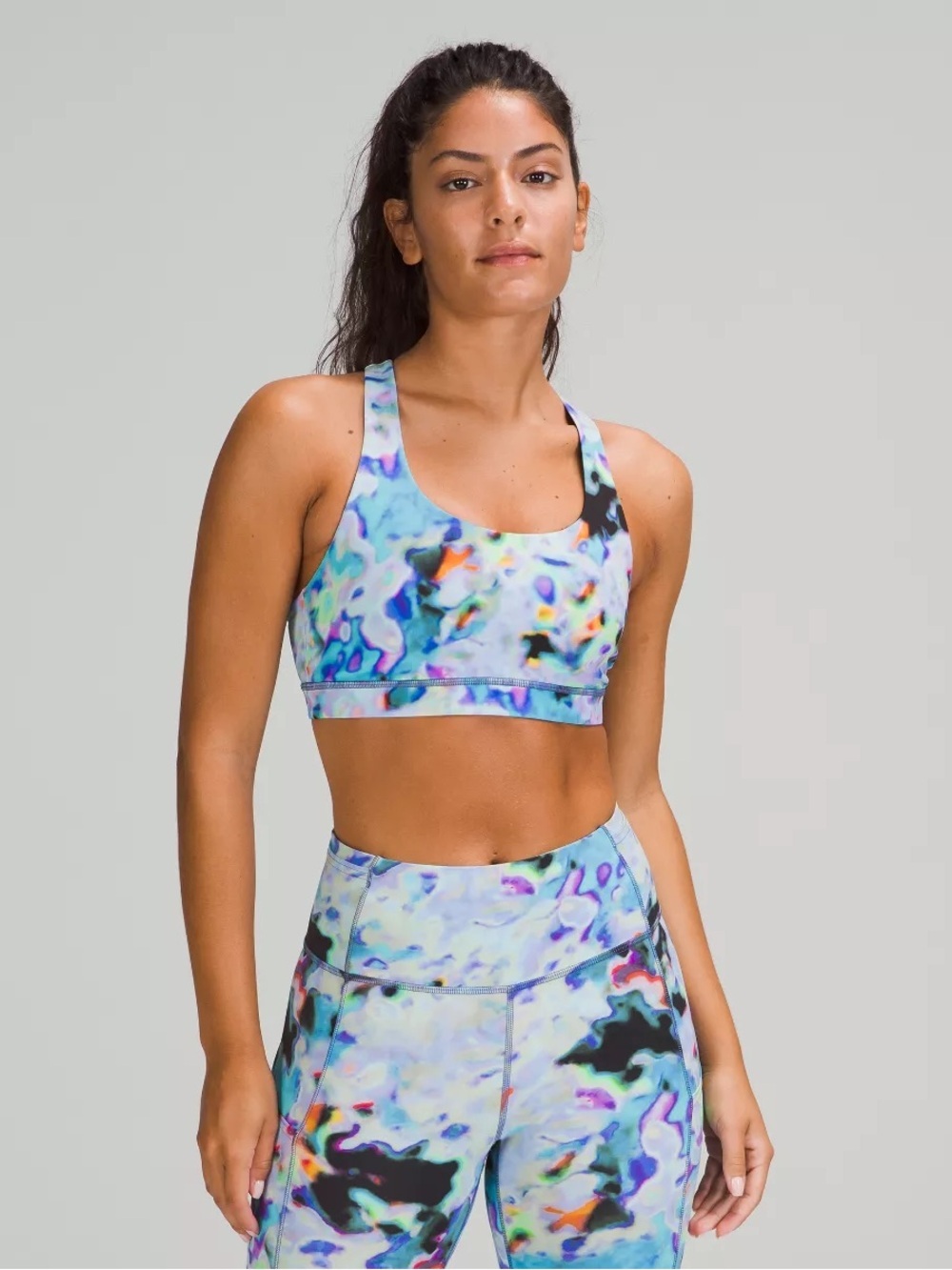🆕💙 Lululemon Seawheeze 2021 Invigorate Bra Euphoria Multi